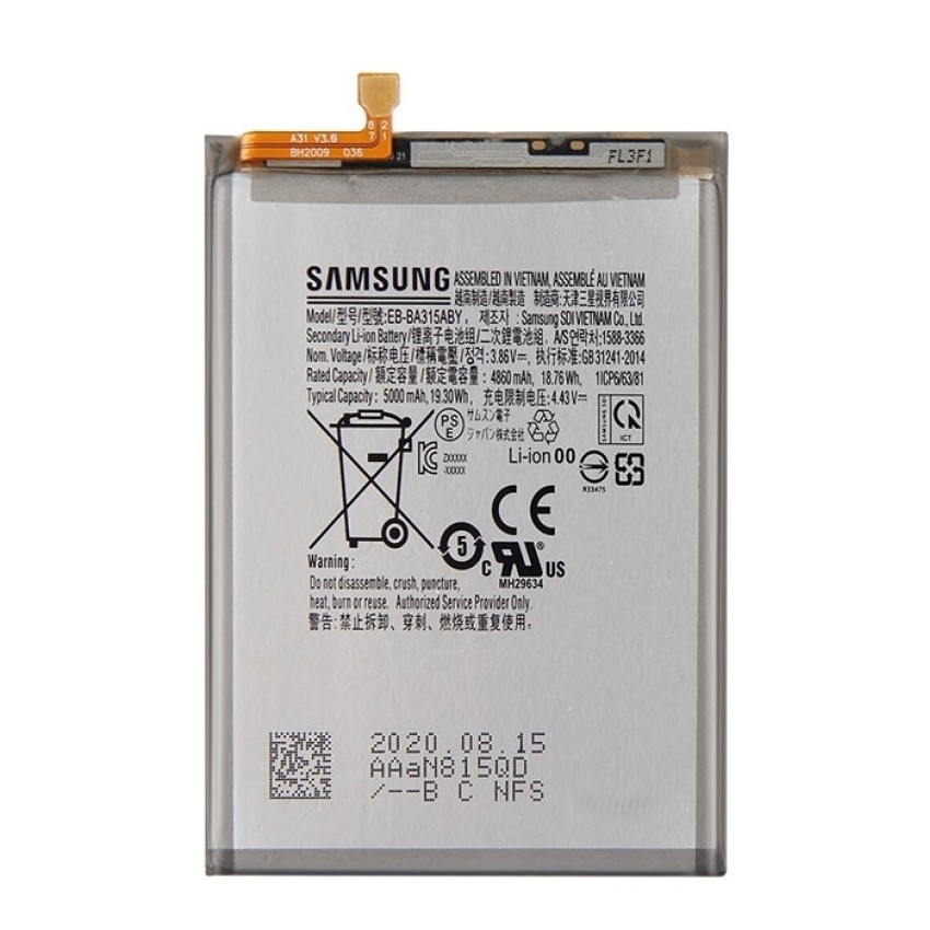 Μπαταρία EB-BA315ABY για Samsung Galaxy A31 A315F 5000mAh bulk