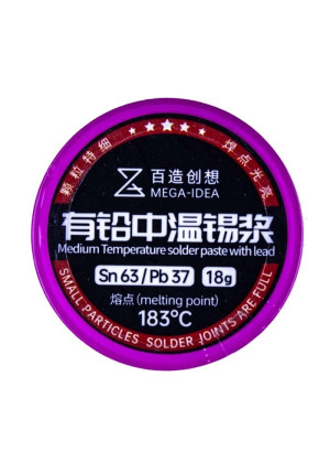 Qianli MEGA-IDEA  Rinse-free leaded Medium Temperaature solder paste (melting point:183°C)