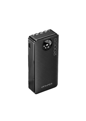 Awei P134K Power Bank 20000mAh με Θύρα USB-A και Θύρα USB-C - Χρώμα: Μαύρο