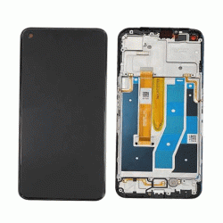 Original LCD Display With Touch Mechanism And Frame For Realme 9 Pro (Service Pack) 4130050 - Color: Black