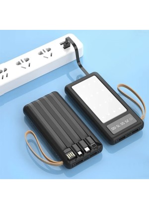 PZX Power Bank C162 4 Outputs 50000mah -Χρώμα: Μαύρο