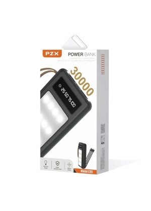 PZX Power Bank C161 - 30000mah -Χρώμα: Μαύρο