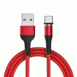 USAMS US-SJ313 U26 1m Type-C Charging And Data Cable -Color: Red