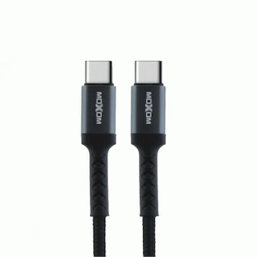 Moxom MX-CB69 Καλώδιο Φόρτισης 1M 2.0 USB-C σε USB-C - Χρώμα: Μαύρο