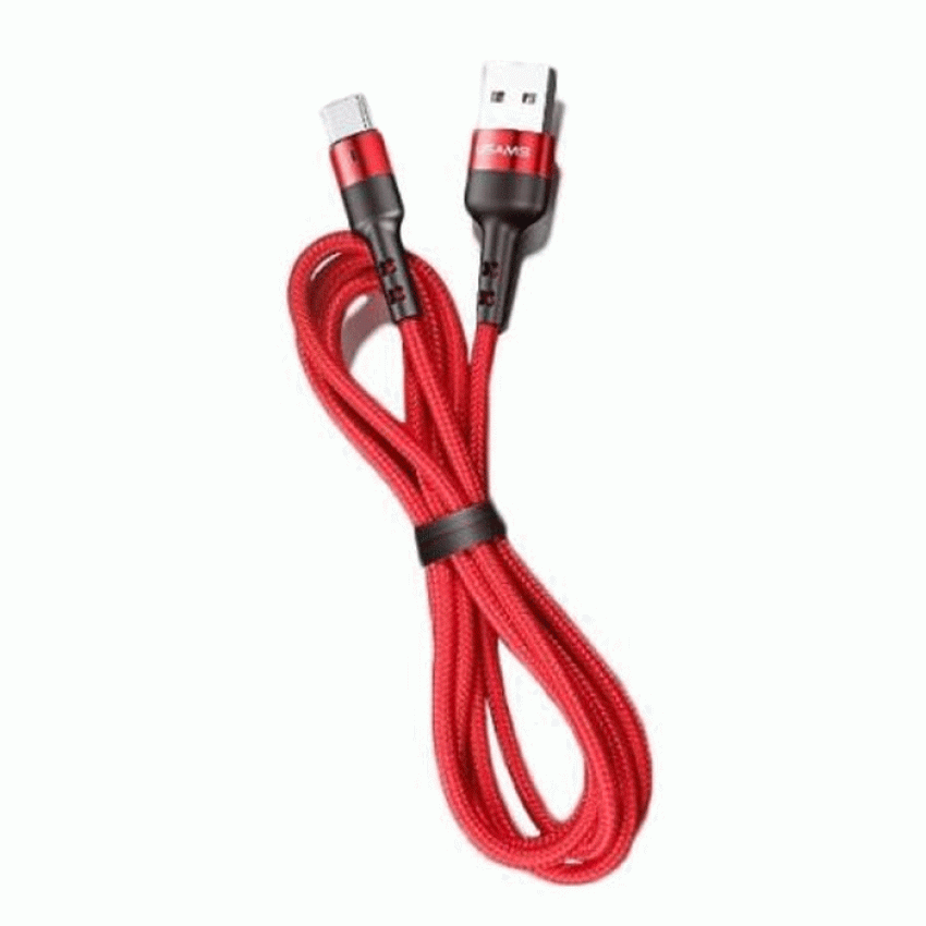 USAMS US-SJ311 U26 Καλώδιο Φόρτισης 1m Lightning Charging Και Data Cable Set - Χρώμα: Κόκκινο