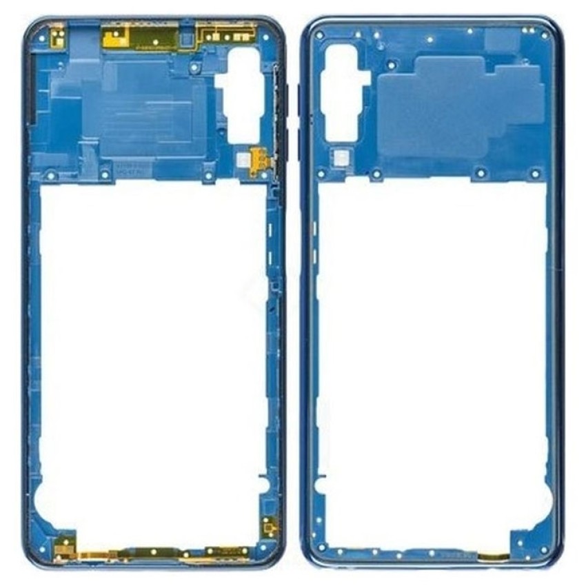 Γνήσιο Μεσαίο Πλαίσιο/Middle Frame για Samsung Galaxy A7 A750F 2018 GH98-43585D - Χρώμα: Μπλε