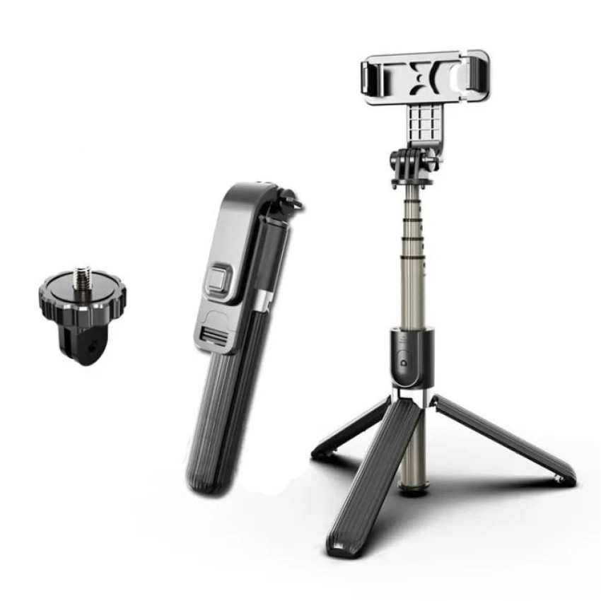 L03 Selfie Stick Τρίποδο Κινητού με Bluetooth - Χρώμα: Μαύρο