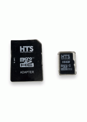 HTS Micro SD Memory Card with Adapter 16GB