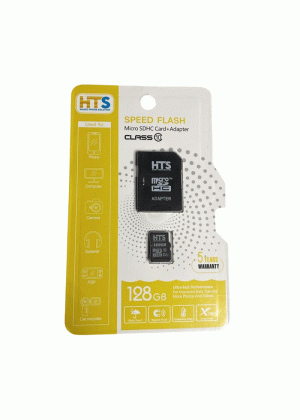 HTS Micro SD Memory Card with Adapter 128GB