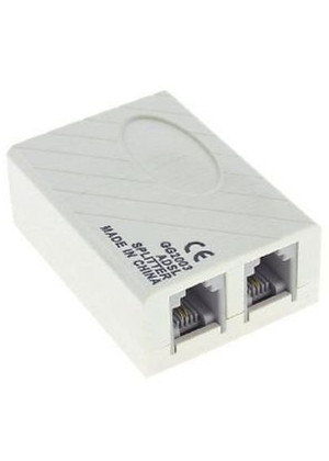 Αντάπτορας Τηλεφώνου ADSL Splitter & Φίλτρο GG2003 - Χρώμα: Λευκό