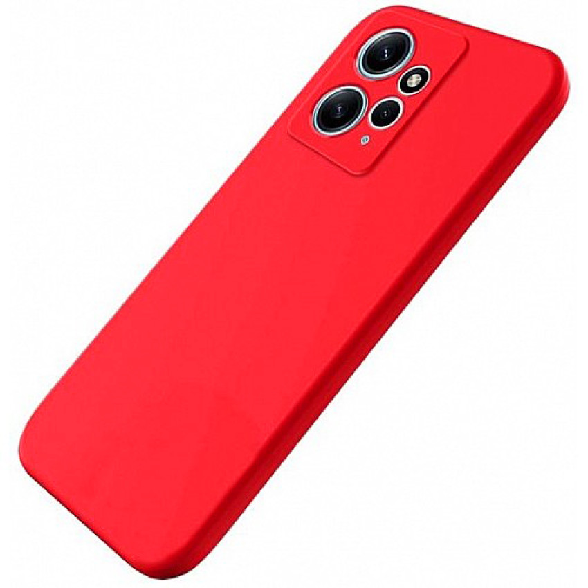 Θήκη Πλάτης Σιλικόνης Soft για Xiaomi Redmi 12 4G - Χρώμα: Κόκκινο