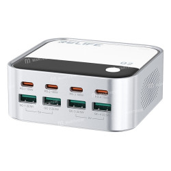 RELIFE Q2 Φορτιστής GaN 120W 8 Θυρών - Χρώμα: Ασημί
