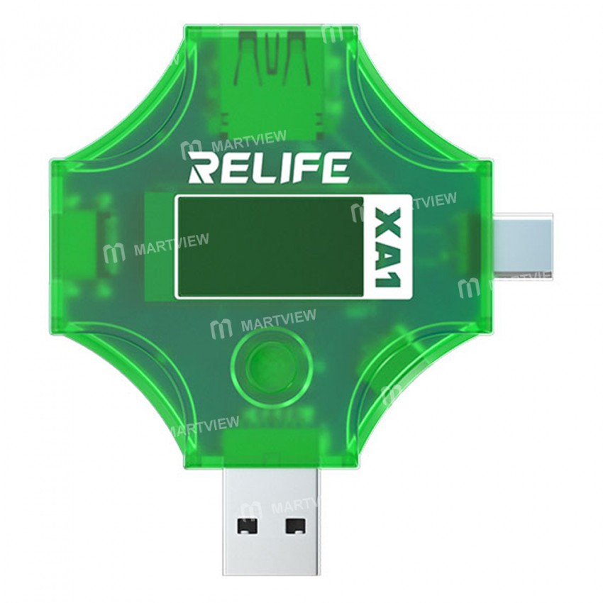 RELIFE XA1 Διαγνωστικό USB-A &USB-C με Οθόνη Μέτρησης Τάσης - Κατανάλωσης - Φόρτισης