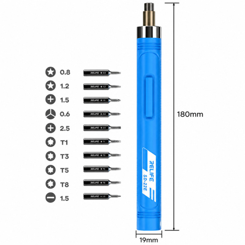 RELIFE SD-22E Κατσαβίδι με μύτες / Precision Electric Screwdriver - Χρώμα: Σκούρο Μπλε