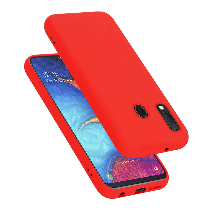 Θήκη Πλάτης Σιλικόνης Απλή για Samsung Galaxy A20E A202F - Χρώμα: Κόκκινο