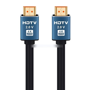 Καλώδιο Premium HDMI Male σε HDMI Male 4K UHD HDTV 2.0V 1.5m - Χρώμα: Μαύρο / Μπλε