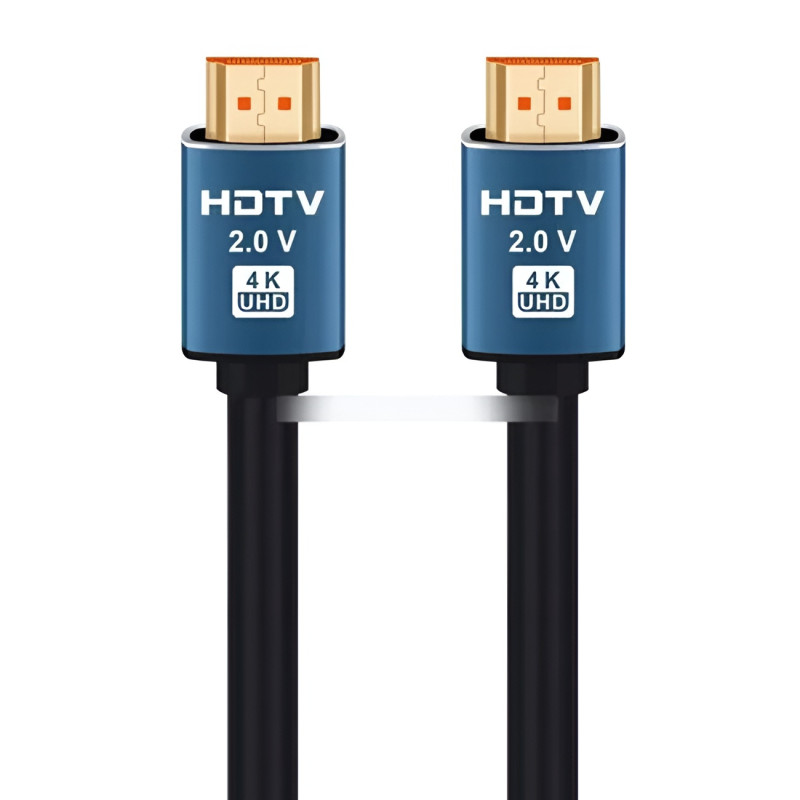 Καλώδιο Premium HDMI Male σε HDMI Male 4K UHD HDTV 2.0V 3m - Χρώμα: Μαύρο / Μπλε