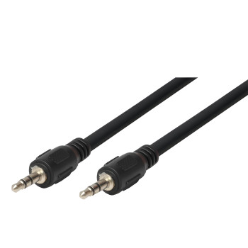Καλώδιο 3.5mm Jack Male σε 3.5mm Jack Male 5m - Χρώμα: Μαύρο