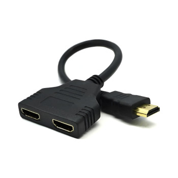 Andowl Q-C29 Μετατροπέας HDMI Male σε HDMI 2x Female - Χρώμα: Μαύρο
