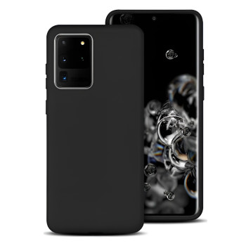 Θήκη Πλάτης Σιλικόνης Απλή για Samsung Galaxy S20 Ultra G988F - Χρώμα: Μαύρο