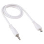 Καλώδιο 3.5mm Jack Male σε Micro USB Male 78cm - Χρώμα: Άσπρο
