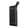 Awei P43 PowerBank με 2 Θύρες USB-A 10000mAh - Χρώμα: Μαύρο