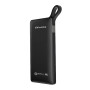 Awei P43 PowerBank με 2 Θύρες USB-A 10000mAh - Χρώμα: Μαύρο