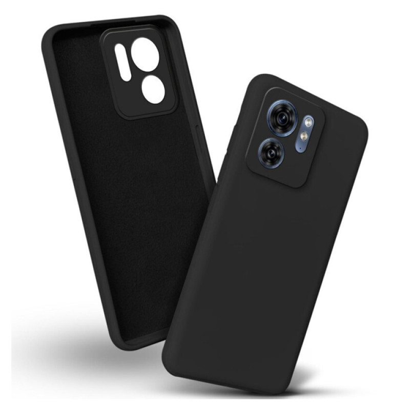 Θήκη Πλάτης Σιλικόνης Soft για Motorola Edge 40 - Χρώμα: Μαύρο