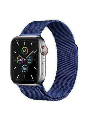 Λουράκι Ανοξείδωτο Ατσάλι για Apple Watch 42 / 44 / 45mm - Χρώμα: Σκούρο Μπλε