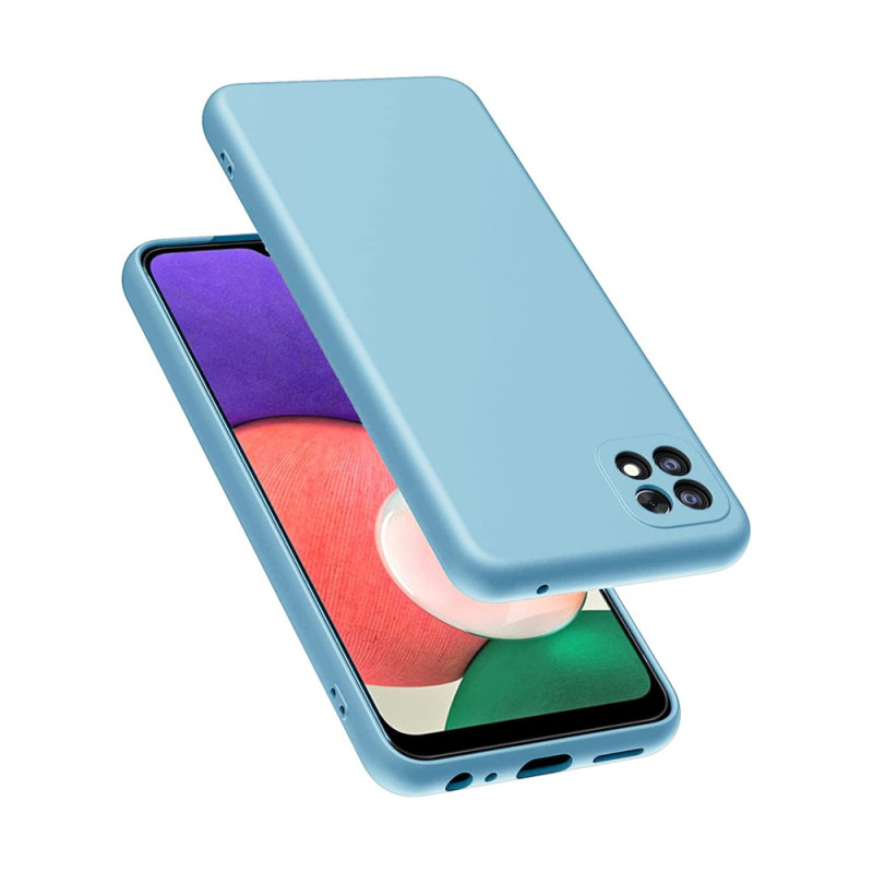 Θήκη Πλάτης Σιλικόνης Soft για Samsung Galaxy A22 5G - Χρώμα: Γαλάζιο