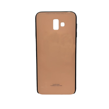 Θήκη Πλάτης Πλαστική με Πλαίσιο Σιλικόνης Samsung Galaxy J6 Plus - Χρώμα: Ρόζ/Μαύρο