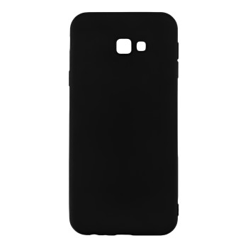 Θήκη Πλάτης Πλαστική με Πλαίσιο Σιλικόνης Samsung Galaxy J4 Plus - Χρώμα: Μαύρο