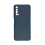 Θήκη Πλάτης Σιλικόνης Απλή για Huawei P Smart 2021 - Χρώμα: Μπλέ Σκούρο