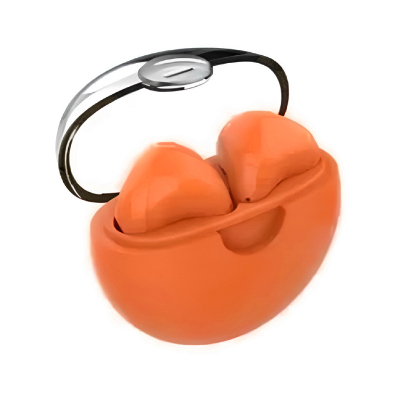 LOL AP03 Ασύρματα Bluetooth Ακουστικά Με Θήκη Φόρτισης True Wireless Stereo Earbuds - Χρώμα: Πορτοκαλί