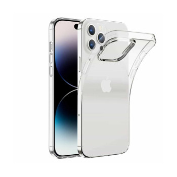 Θήκη Πλάτης Σιλικόνης Απλή για Apple iPhone 16 Pro Max - Χρώμα: Διάφανο