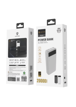 Lenyes Power bank PX-233 20.000mAh Portable - Χρώμα: Λευκό