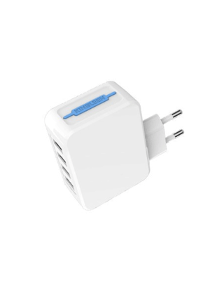 KINGLEEN C888 Fast Home Charger 4 USB Ports 5A Φορτιστής 25W - Χρώμα: Λευκό