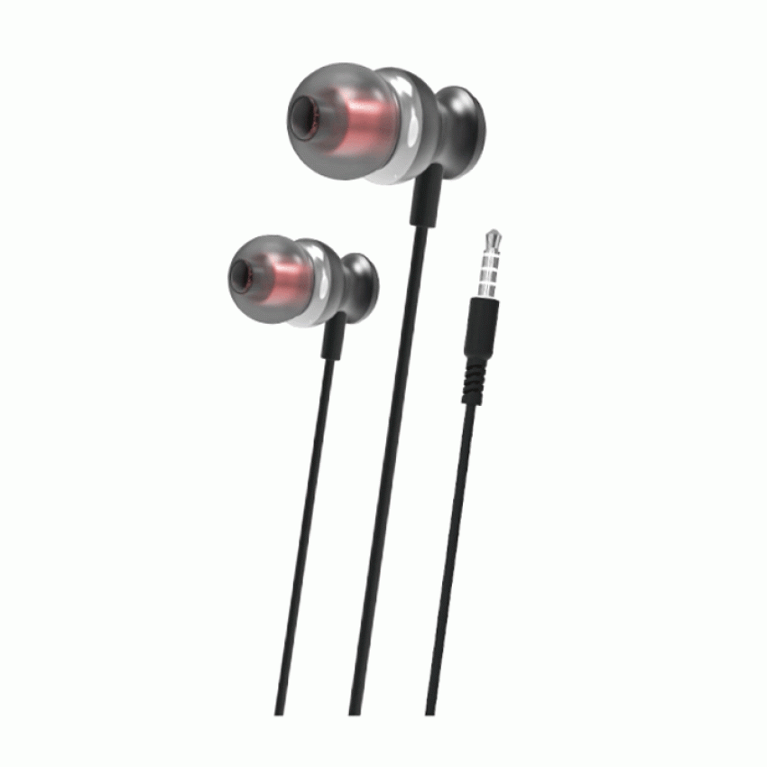 PZX 1580 Ενσύρματα Earphone Ακουστικά με 3.5mm Jack 1.2m - Χρώμα: Μαύρο