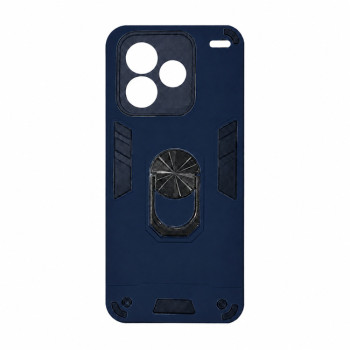 Σκληρή Θήκη Πλάτης Armor με Βάση Στήριξης για Xiaomi Redmi Note 13 Pro Plus - Χρώμα: Σκούρο Μπλέ