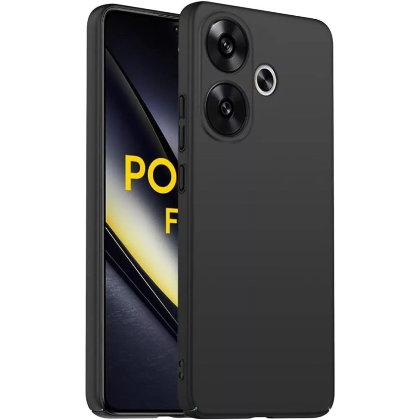 Θήκη Πλάτης Σιλικόνης Soft για Xiaomi Poco F6 - Χρώμα: Μαύρο