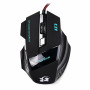 Optical Mouse T6 Ποντίκι με RGB Φωτισμό 7 LED - Χρώμα: Μαύρο
