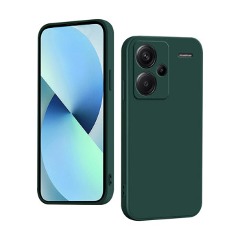 Θήκη Πλάτης Σιλικόνης Soft για Xiaomi Redmi Note 13 Pro Plus - Χρώμα: Σκούρο Πράσινο
