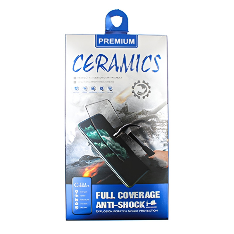 Ceramic Full Cover Full Glue Tζαμάκι Προστασίας Οθόνης για Apple iPhone X/XS/11 Pro