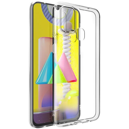 Θήκη Πλάτης Σιλικόνης Απλή για Samsung M315F Galaxy M31 - Χρώμα: Διάφανο