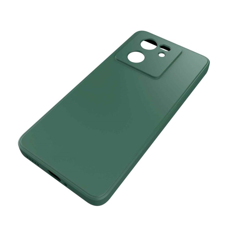 Θήκη Πλάτης Σιλικόνης Soft για Xiaomi Mi 13T - Χρώμα: Σκούρο Πράσινο