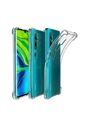 Θήκη Πλάτης Σιλικόνης Anti Shock για Xiaomi Mi Note 10/10 Pro - Χρώμα: Διάφανο