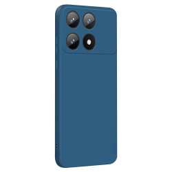 Θήκη Πλάτης Σιλικόνης Soft για Xiaomi Poco F6 Pro - Χρώμα: Σκούρο Μπλέ