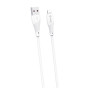 TUQIN QD39i Καλώδιο USB-A σε Lightning 2.4A Γρήγορη Φόρτιση 90cm - Χρώμα: Λευκό