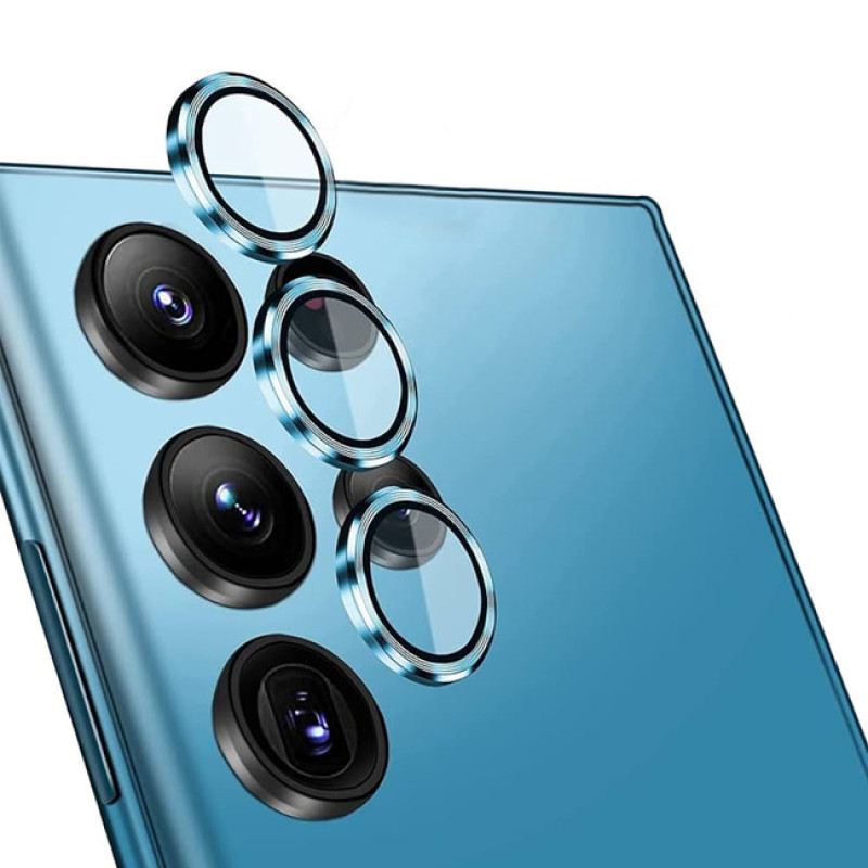 Τζαμάκι Προστασίας Κάμερας για Samsung Galaxy S23 / S23 Plus - Χρώμα: Μπλε