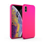 Θήκη Πλάτης Σιλικόνης Soft για Apple iPhone Xs Max - Χρώμα: Φούξια